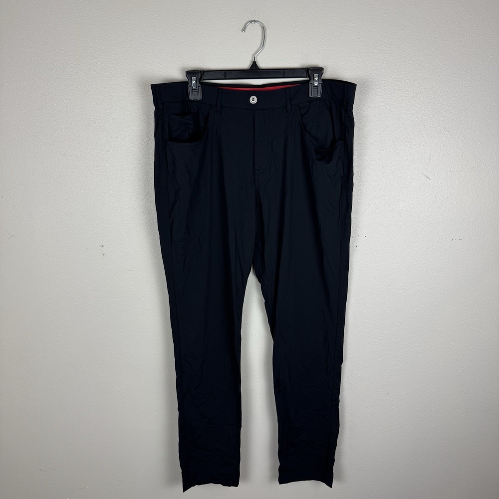 Redvanly Size XL Kent Pull-On Golf Pants Men's Performance Trouser Black